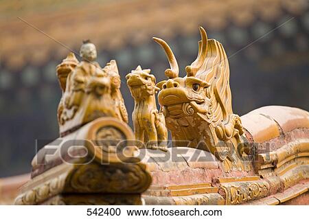 Close-up of statue, Forbidden City, Beijing, China View Large Photo Image Stock Image - Close-up of statue, Forbidden City, Beijing, China . Fotosearch