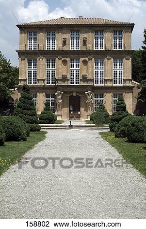 Facade of building, Vendome Pavilion, Aix-En-Provence, Bouches-Du-Rhone, Provence-Alpes-Cote D'Azur, France View Large Photo Image Stock Image - Facade of building, Vendome Pavilion, Aix-En-Provence, Bouches-Du-Rhone, Provence-Alpes-Cote D'Azur, France . Fotosearch