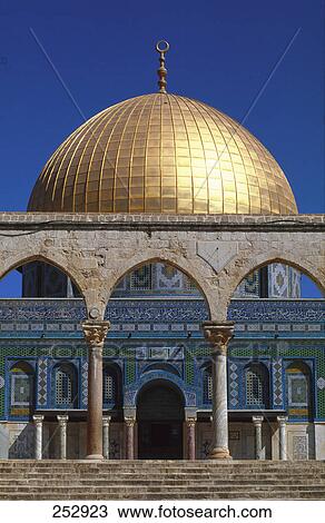Facade of mosque, Dome Of The Rock, Jerusalem, Israel View Large Photo Image Stock Image - Facade of mosque, Dome Of The Rock, Jerusalem, Israel . Fotosearch