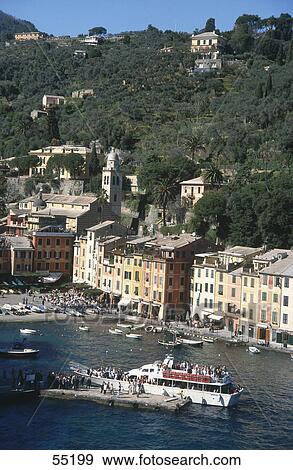 Ferry ship at harbor, Portofino, Italy View Large Photo Image Stock Photo - Ferry ship at harbor, Portofino, Italy . Fotosearch