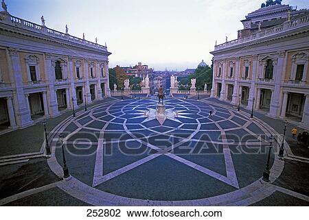 Floral pattern on floor of courtyard, Piazza Del Campidoglio, Rome, Italy View Large Photo Image Stock Image - Floral pattern on floor of courtyard, Piazza Del Campidoglio, Rome, Italy . Fotosearch