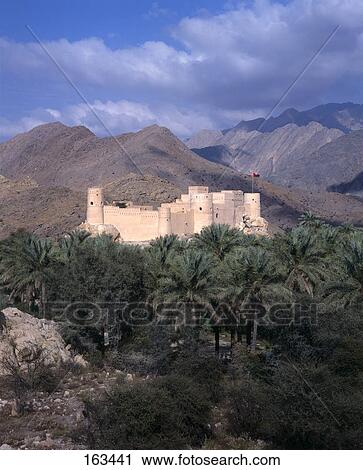 Fort on hill, Nakhal Fort, Al Batinah, Oman View Large Photo Image Stock Image - Fort on hill, Nakhal Fort, Al Batinah, Oman . Fotosearch