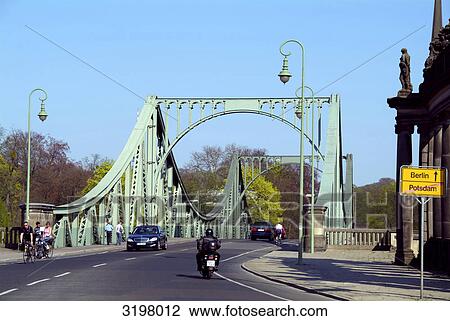 Glienicke Bridge, Potsdam, Germany View Large Photo Image Stock Image - Glienicke Bridge, Potsdam, Germany . Fotosearch
