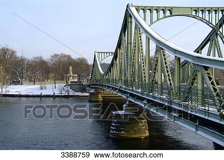 Stock Photo - Glienicke Bridge, Potsdam, Germany . Fotosearch