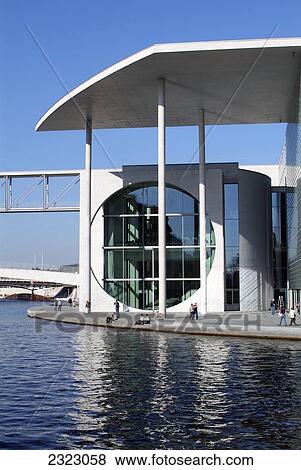 Government building at waterfront, Marie-Elisabeth Ludershaus Haus, Spree River, Berlin, Germany View Large Photo Image Stock Photo - Government building at waterfront, Marie-Elisabeth Ludershaus Haus, Spree River, Berlin, Germany . Fotosearch