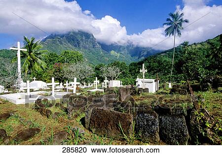 Graves in cemetery, Nuku Hiva, Marquesas Islands, French Polynesia View Large Photo Image Stock Image - Graves in cemetery, Nuku Hiva, Marquesas Islands, French Polynesia . Fotosearch