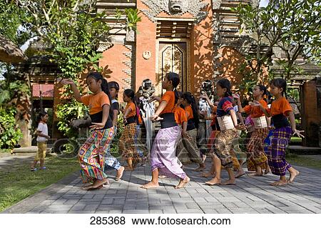 Group of girls performing dance together, Bali, Indonesia View Large Photo Image Stock Photo - Group of girls performing dance together, Bali, Indonesia . Fotosearch