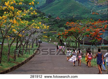 Group of people walking on country road View Large Photo Image Stock Image - Group of people walking on country road . Fotosearch