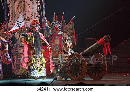 Group of stage performers performing in theater, Beijing, China View Large Photo Image Stock Image - Group of stage performers performing in theater, Beijing, China . Fotosearch