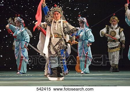 Group of stage performers performing in theater, Beijing, China View Large Photo Image Stock Photography - Group of stage performers performing in theater, Beijing, China . Fotosearch