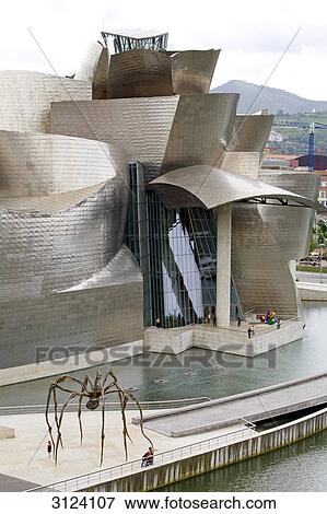 Guggenheim Museum, Bilbao, Spain, aerial perspective View Large Photo Image Stock Photo - Guggenheim Museum, Bilbao, Spain, aerial perspective . Fotosearch