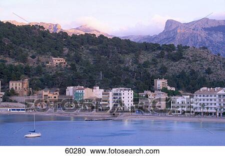 High angle view of beach resort, Majorca, Balearic Islands, Spain, Europe View Large Photo Image Stock Image - High angle view of beach resort, Majorca, Balearic Islands, Spain, Europe . Fotosearch