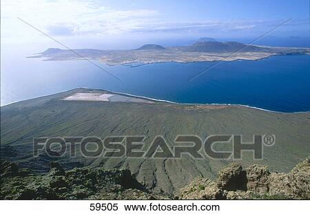 High angle view of landscape, Canary Islands, Spain, Europe View Large Photo Image Stock Photography - High angle view of landscape, Canary Islands, Spain, Europe . Fotosearch