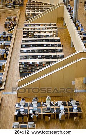 High angle view of people in library, Alexandria, Egypt View Large Photo Image Stock Image - High angle view of people in library, Alexandria, Egypt . Fotosearch