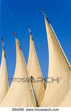 High section view of sail masts against blue sky, Egypt View Large Photo Image Stock Image - High section view of sail masts against blue sky, Egypt . Fotosearch