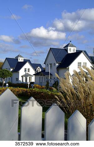 Holiday houses, Petzow, Werder, Potsdam-Mittelmark, Brandenburg, Germany, Europe View Large Photo Image Stock Photo - Holiday houses, Petzow, Werder, Potsdam-Mittelmark, Brandenburg, Germany, Europe . Fotosearch