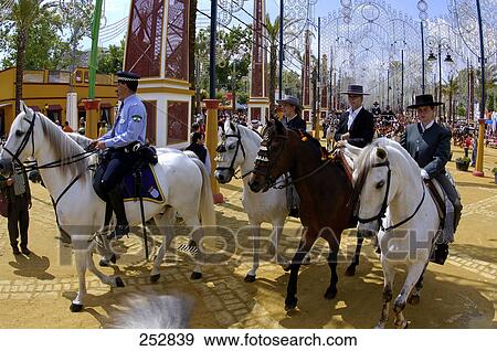 Horse riders walking in row, Andalusia, Jerez De La Frontera, Spain View Large Photo Image Stock Photo - Horse riders walking in row, Andalusia, Jerez De La Frontera, Spain . Fotosearch