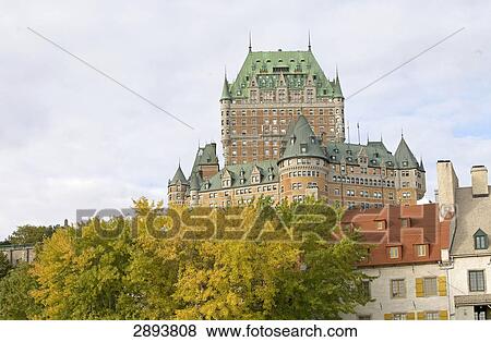 Hotel Chateau Frontenac, Quebec, Canada View Large Photo Image Stock Photo - Hotel Chateau Frontenac, Quebec, Canada . Fotosearch