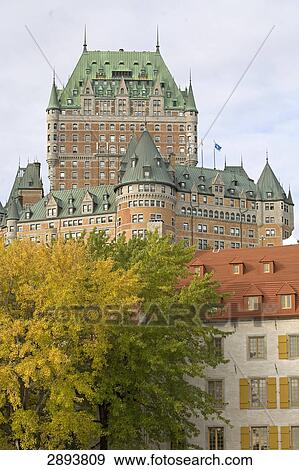 Hotel Chateau Frontenac, Quebec, Canada View Large Photo Image Stock Photo - Hotel Chateau Frontenac, Quebec, Canada . Fotosearch
