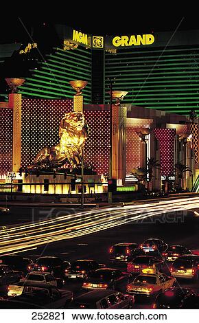 Hotel lit up at night, MGM Grand Hotel, Las Vegas, Nevada, USA View Large Photo Image Stock Image - Hotel lit up at night, MGM Grand Hotel, Las Vegas, Nevada, USA . Fotosearch