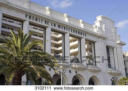 Stock Image - Hotel Palais de la Mediterranee, Nice, France . Fotosearch