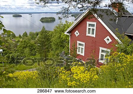 Stock Photo - House at coast, Helsinki, Finland . Fotosearch