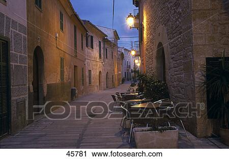 Houses along road, Alcadia, Majorca, Balearic Islands, Spain View Large Photo Image Stock Image - Houses along road, Alcadia, Majorca, Balearic Islands, Spain . Fotosearch