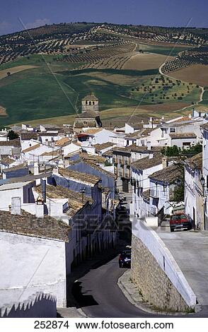 Houses in village on rural landscape, Alhama De Granada, Andalusia, Spain View Large Photo Image Picture - Houses in village on rural landscape, Alhama De Granada, Andalusia, Spain . Fotosearch