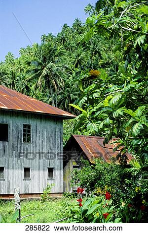 Huts on island, Marquesas Islands, French Polynesia View Large Photo Image Stock Image - Huts on island, Marquesas Islands, French Polynesia . Fotosearch