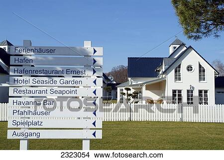 Information board in front of holiday resort, Brandenburg, Germany View Large Photo Image Picture - Information board in front of holiday resort, Brandenburg, Germany . Fotosearch