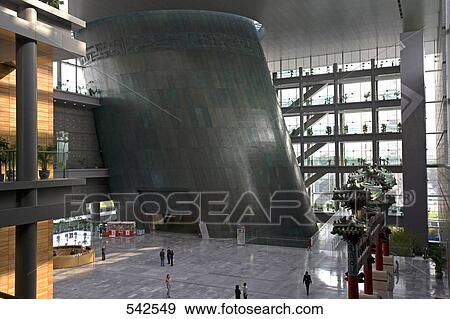 Interiors of art museum, Changan Jie, Capital Museum, Fuxingmenwai Dajie, Xicheng District, Beijing, China View Large Photo Image Stock Photo - Interiors of art museum, Changan Jie, Capital Museum, Fuxingmenwai Dajie, Xicheng District, Beijing, China . Fotosearch
