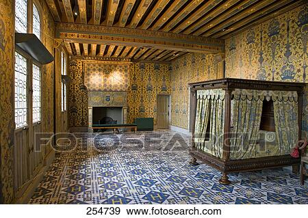 Interiors of castle, Chateau De Blois, Loir-Et-Cher, France View Large Photo Image Stock Photo - Interiors of castle, Chateau De Blois, Loir-Et-Cher, France . Fotosearch