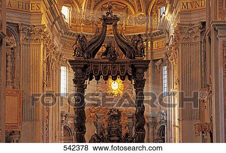 Interiors of church, St. Peters Basilica, St. Peters Square, Vatican City, Rome, Italy View Large Photo Image Stock Photo - Interiors of church, St. Peters Basilica, St. Peters Square, Vatican City, Rome, Italy . Fotosearch