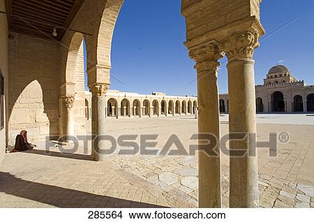 Interiors of mosque, Zaouia Of Sidi Sahab, Nabeul, Tunisia View Large Photo Image Picture - Interiors of mosque, Zaouia Of Sidi Sahab, Nabeul, Tunisia . Fotosearch
