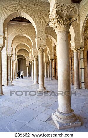 Interiors of mosque, Zaouia Of Sidi Sahab, Nabeul, Tunisia View Large Photo Image Stock Image - Interiors of mosque, Zaouia Of Sidi Sahab, Nabeul, Tunisia . Fotosearch
