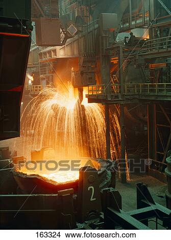 Interiors of steel mill View Large Photo Image Picture - Interiors of steel mill . Fotosearch