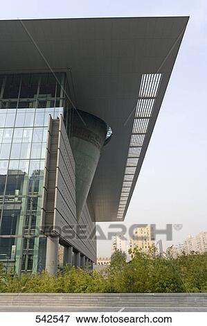 Low angle view of art museum, Changan Jie, Capital Museum, Fuxingmenwai Dajie, Xicheng District, Beijing, China View Large Photo Image Stock Photo - Low angle view of art museum, Changan Jie, Capital Museum, Fuxingmenwai Dajie, Xicheng District, Beijing, China . Fotosearch