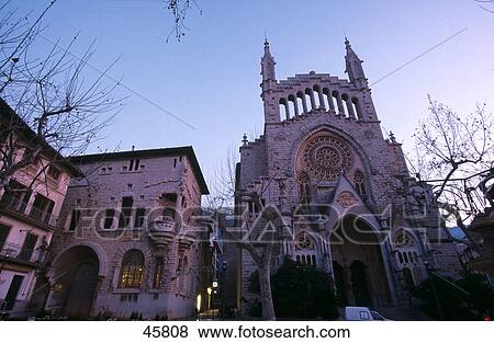 Low angle view of church, Majorca, Balearic Islands, Spain View Large Photo Image Stock Photo - Low angle view of church, Majorca, Balearic Islands, Spain . Fotosearch
