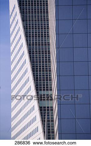Low angle view of office building, Rotterdam, South Holland, Netherlands View Large Photo Image Stock Photograph - Low angle view of office building, Rotterdam, South Holland, Netherlands . Fotosearch