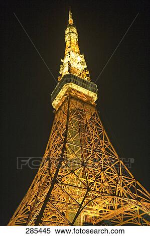 Low angle view of tower, Minato Ward, Tokyo Prefecture, Japan View Large Photo Image Stock Photography - Low angle view of tower, Minato Ward, Tokyo Prefecture, Japan . Fotosearch