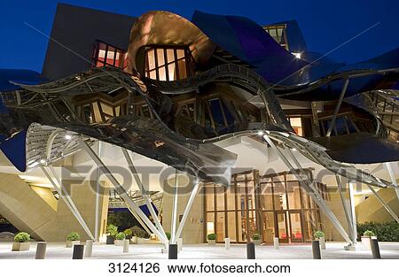 Stock Photograph - Marques de Riscal hotel, Elciego, Spain . Fotosearch
