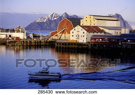 Motorboat sailing in sea near harbor, Fjord, Nordland County, Norway View Large Photo Image Stock Image - Motorboat sailing in sea near harbor, Fjord, Nordland County, Norway . Fotosearch