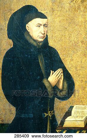 Mural of monk praying View Large Photo Image Stock Photo - Mural of monk praying . Fotosearch