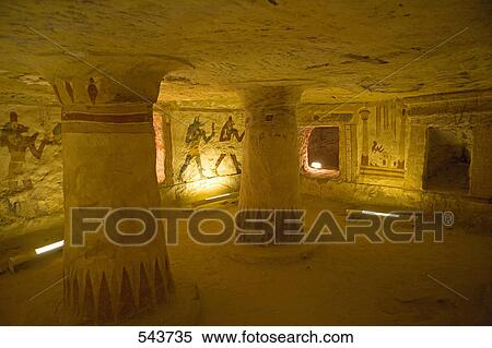 Murals in tomb, Bahariya Oasis, Libyan Desert, Egypt View Large Photo Image Stock Photography - Murals in tomb, Bahariya Oasis, Libyan Desert, Egypt . Fotosearch