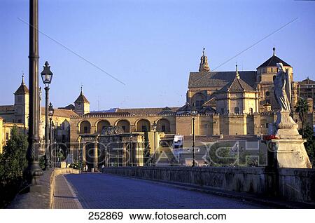 Stock Photo - Path leading to cathedral, La Mezquita Cathedral, Mezquita, Spain . Fotosearch