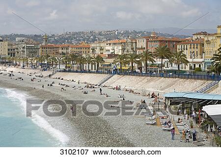 People at beach, Nice, France View Large Photo Image Stock Photo - People at beach, Nice, France . Fotosearch