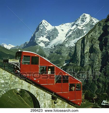People inside cable car on bridge, Switzerland View Large Photo Image Stock Image - People inside cable car on bridge, Switzerland . Fotosearch