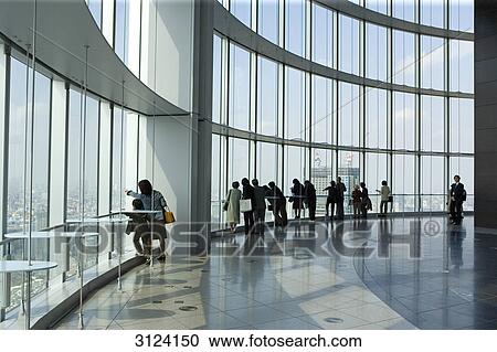 People on a observation deck of the Mori Tower, Tokyo, Japan View Large Photo Image Stock Image - People on a observation deck of the Mori Tower, Tokyo, Japan . Fotosearch