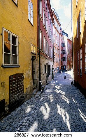 Person standing in street, Stockholm, Sweden View Large Photo Image Stock Photo - Person standing in street, Stockholm, Sweden . Fotosearch