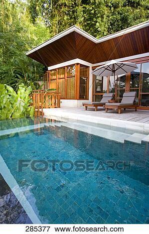 Pool in front of resort, Bali, Indonesia View Large Photo Image Stock Photo - Pool in front of resort, Bali, Indonesia . Fotosearch